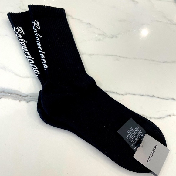 Balenciaga Other - New Balenciaga Black Ribbed Socks